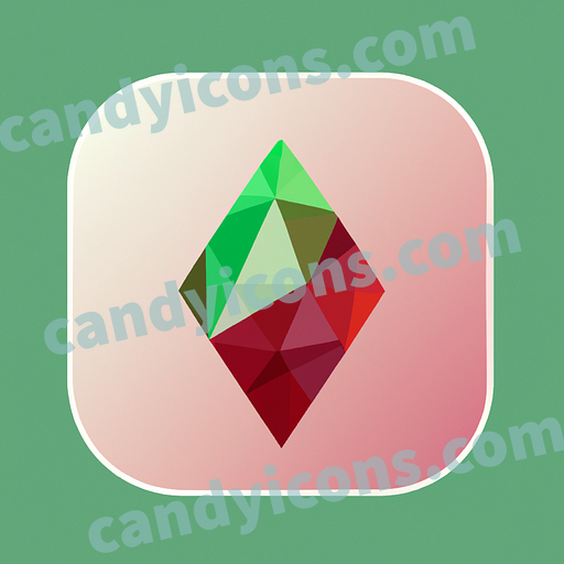 A stylized guitar pick  app icon - ai app icon generator - phone app icon - app icon aesthetic