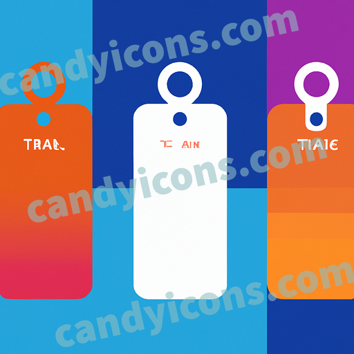 A minimalist luggage tag  app icon - ai app icon generator - phone app icon - app icon aesthetic