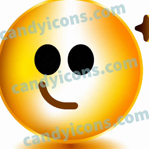 A coquettish and flirtatious smiley face  app icon - ai app icon generator - phone app icon - app icon aesthetic