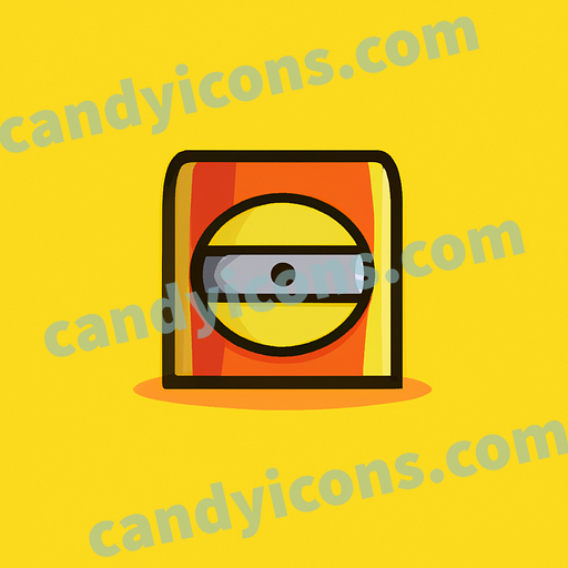 A minimalist pencil sharpener icon  app icon - ai app icon generator - phone app icon - app icon aesthetic