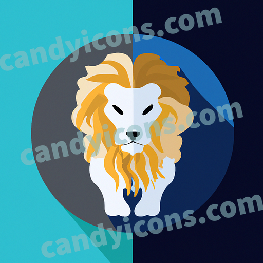 A majestic and fierce lion  app icon - ai app icon generator - phone app icon - app icon aesthetic