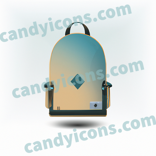 A minimalist backpack  app icon - ai app icon generator - phone app icon - app icon aesthetic