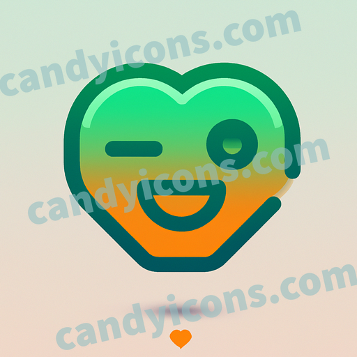 A lovestruck, swooning smiley face  app icon - ai app icon generator - phone app icon - app icon aesthetic