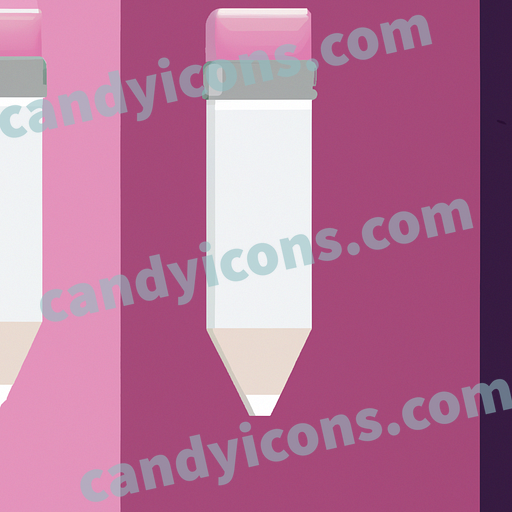 A stylized pencil with an eraser  app icon - ai app icon generator - phone app icon - app icon aesthetic