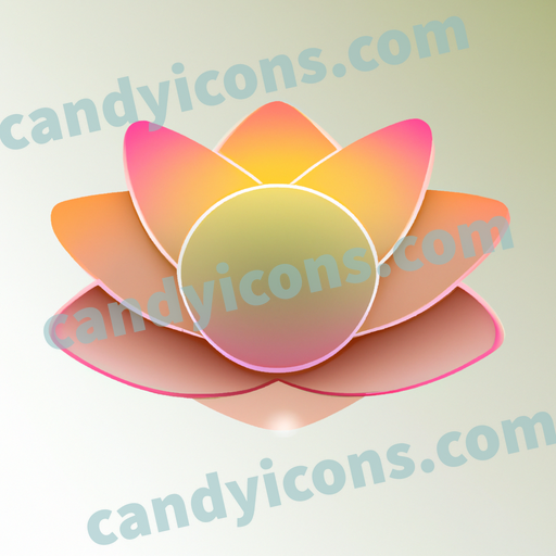 a lotus app icon - ai app icon generator - phone app icon - app icon aesthetic