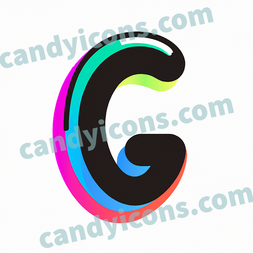a letter G app icon - ai app icon generator - phone app icon - app icon aesthetic