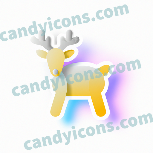 a reindeer app icon - ai app icon generator - phone app icon - app icon aesthetic