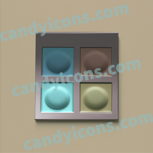 an eyeshadow palette app icon - ai app icon generator - phone app icon - app icon aesthetic