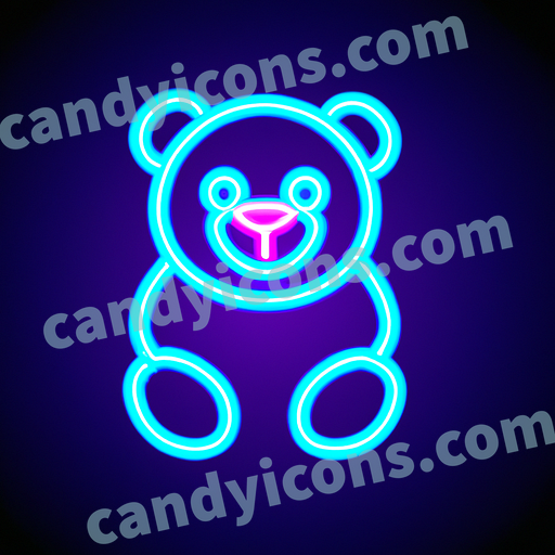 A cute, cuddly teddy bear  app icon - ai app icon generator - phone app icon - app icon aesthetic