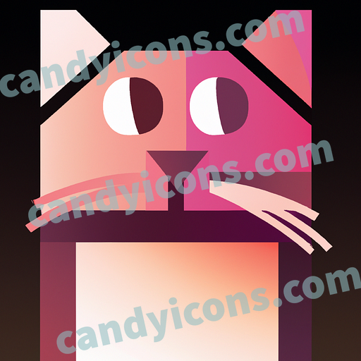 A charming and curious house cat  app icon - ai app icon generator - phone app icon - app icon aesthetic