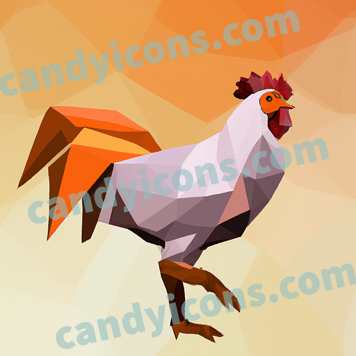 A proud, strutting rooster  app icon - ai app icon generator - phone app icon - app icon aesthetic