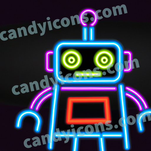 A fun, cartoon-style robot  app icon - ai app icon generator - phone app icon - app icon aesthetic