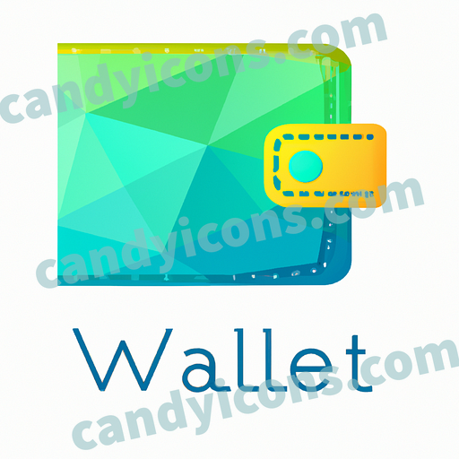 A minimalist wallet icon  app icon - ai app icon generator - phone app icon - app icon aesthetic
