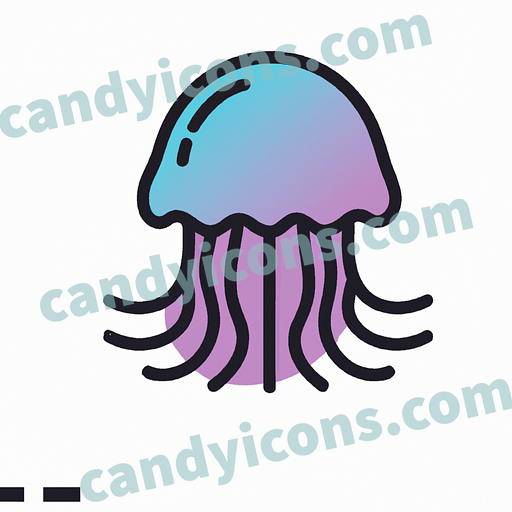 a jellyfish app icon - ai app icon generator - phone app icon - app icon aesthetic