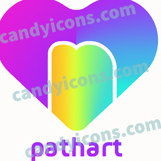 A stylized heart  app icon - ai app icon generator - phone app icon - app icon aesthetic