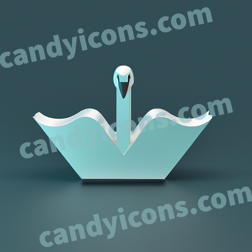 A regal white swan  app icon - ai app icon generator - phone app icon - app icon aesthetic
