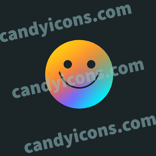 A cool and nonchalant smiley face  app icon - ai app icon generator - phone app icon - app icon aesthetic