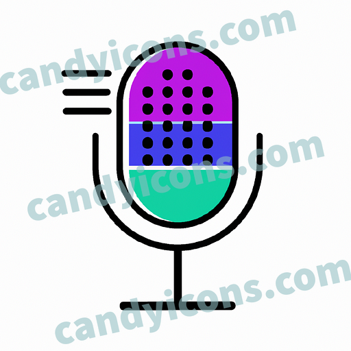 A minimalist microphone  app icon - ai app icon generator - phone app icon - app icon aesthetic