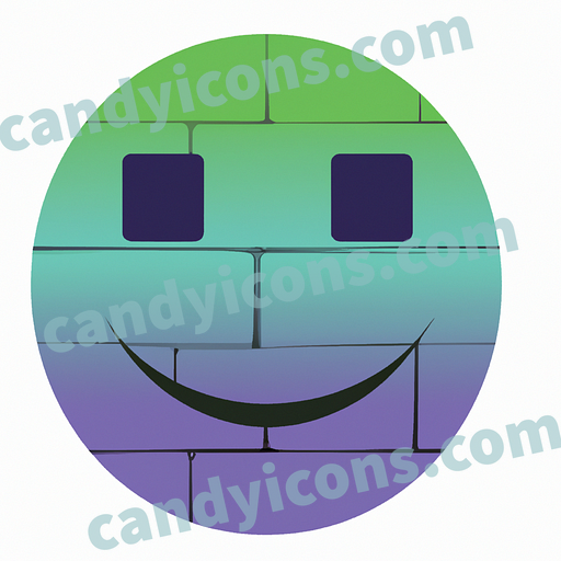 A smirking, grinning smiley face with raised eyebrows  app icon - ai app icon generator - phone app icon - app icon aesthetic