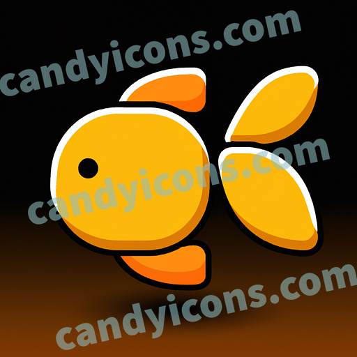 A cute, cartoon-style fish  app icon - ai app icon generator - phone app icon - app icon aesthetic