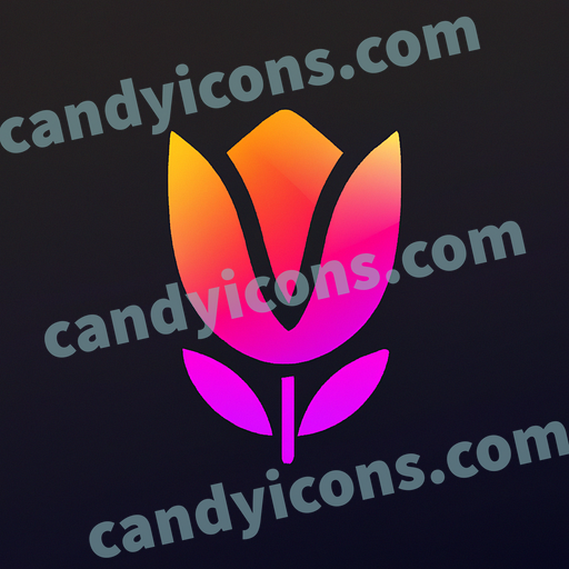 a tulip flower app icon - ai app icon generator - phone app icon - app icon aesthetic