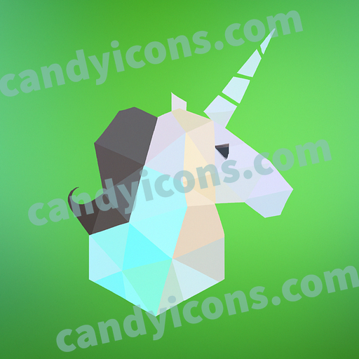 A whimsical unicorn  app icon - ai app icon generator - phone app icon - app icon aesthetic