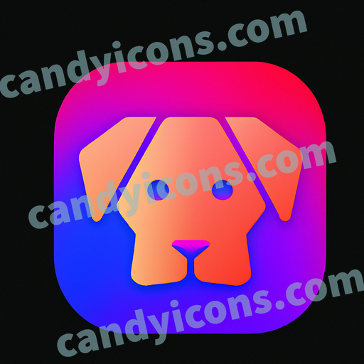 A realistic-looking dog  app icon - ai app icon generator - phone app icon - app icon aesthetic