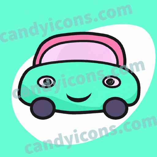 An app icon of A sheet in medium blue , light sky blue , dark green , light pink color scheme