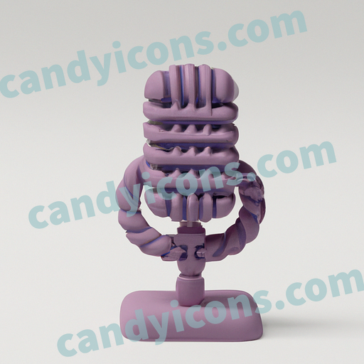 A stylized microphone with sound waves  app icon - ai app icon generator - phone app icon - app icon aesthetic