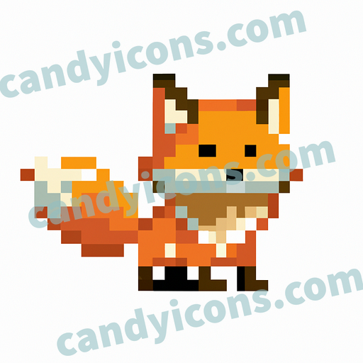 A playful, cartoony fox  app icon - ai app icon generator - phone app icon - app icon aesthetic