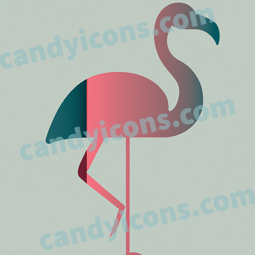 A graceful flamingo  app icon - ai app icon generator - phone app icon - app icon aesthetic
