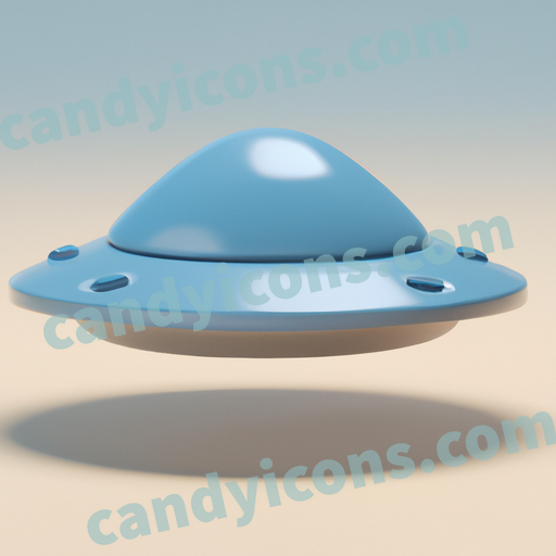 a Flying saucer app icon - ai app icon generator - phone app icon - app icon aesthetic