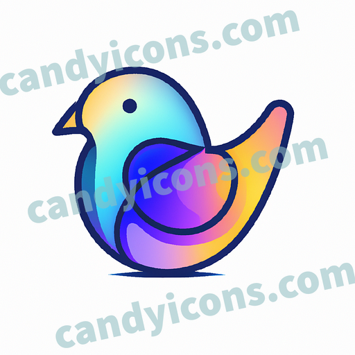 a cute bird app icon - ai app icon generator - phone app icon - app icon aesthetic