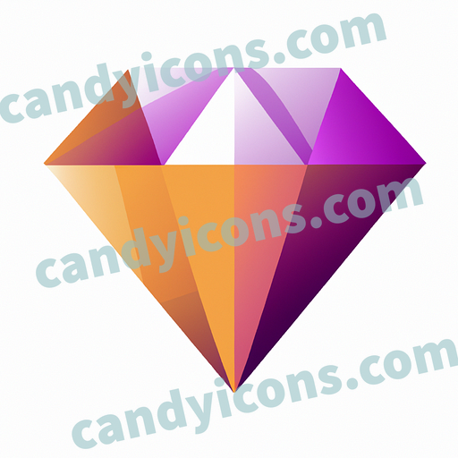A stylized diamond gemstone  app icon - ai app icon generator - phone app icon - app icon aesthetic