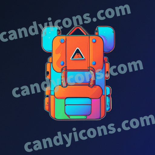 a backpack app icon - ai app icon generator - phone app icon - app icon aesthetic