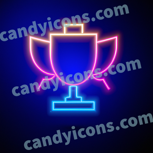 A stylized trophy  app icon - ai app icon generator - phone app icon - app icon aesthetic