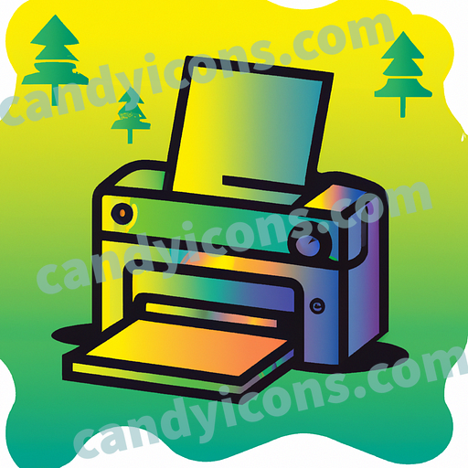 a printer app icon - ai app icon generator - phone app icon - app icon aesthetic