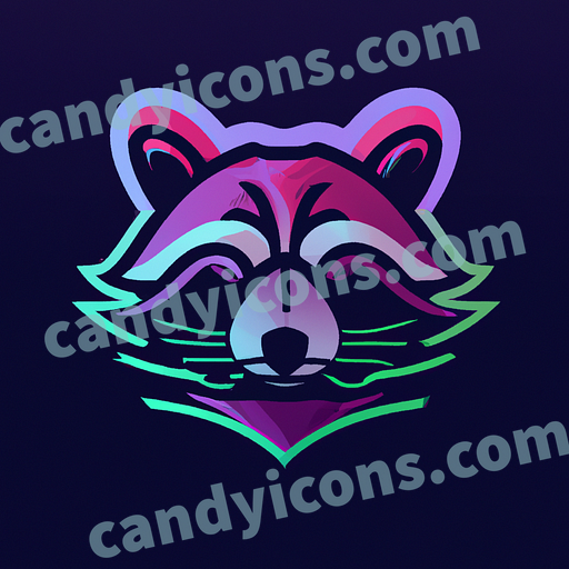 a raccoon app icon - ai app icon generator - phone app icon - app icon aesthetic