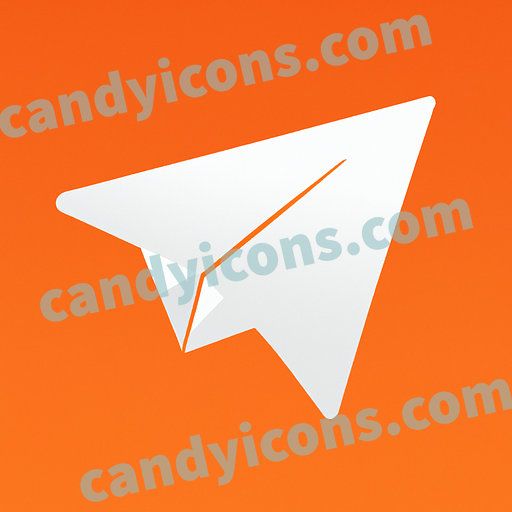 a paper airplane app icon - ai app icon generator - phone app icon - app icon aesthetic