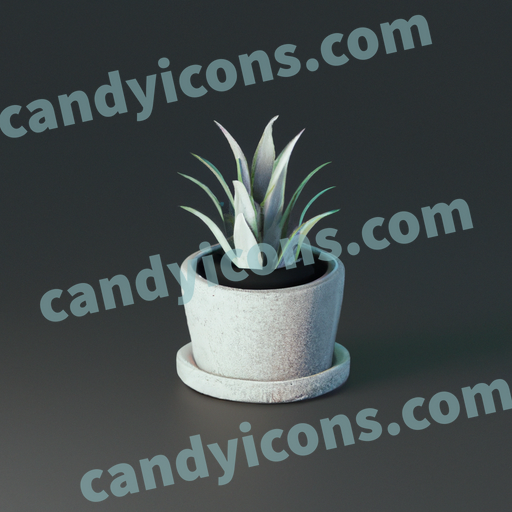 potted Snake Plant app icon - ai app icon generator - phone app icon - app icon aesthetic