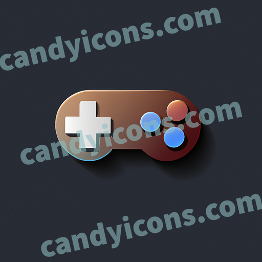 A fun, cartoon-style game controller  app icon - ai app icon generator - phone app icon - app icon aesthetic