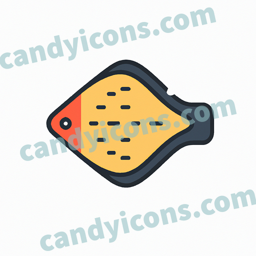 a flounder app icon - ai app icon generator - phone app icon - app icon aesthetic