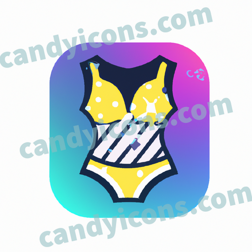 a women swiming suit app icon - ai app icon generator - phone app icon - app icon aesthetic