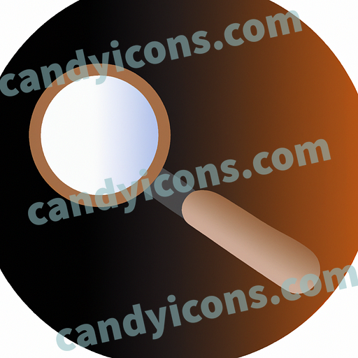 A stylized magnifying glass  app icon - ai app icon generator - phone app icon - app icon aesthetic