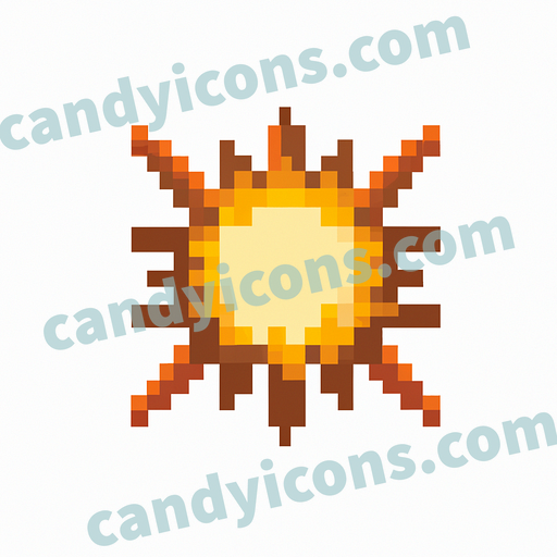 A stylized sunburst with rays of light  app icon - ai app icon generator - phone app icon - app icon aesthetic