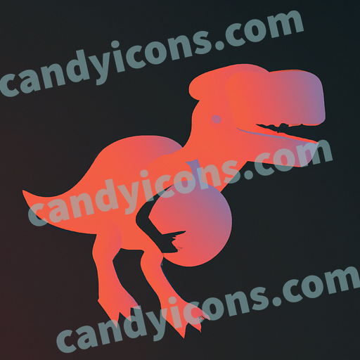 A playful, cartoon-style dinosaur  app icon - ai app icon generator - phone app icon - app icon aesthetic