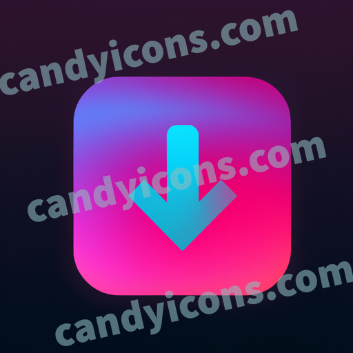an arrow down on square stack  app icon - ai app icon generator - phone app icon - app icon aesthetic