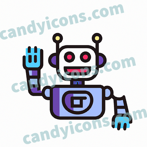 a humanoid robot app icon - ai app icon generator - phone app icon - app icon aesthetic