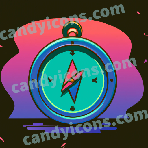  a compass app icon - ai app icon generator - phone app icon - app icon aesthetic