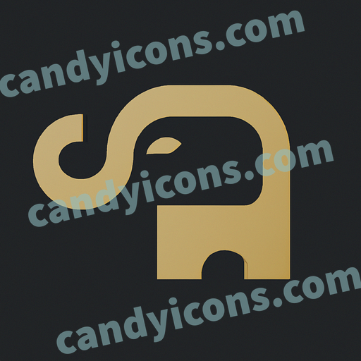 elephant app icon - ai app icon generator - phone app icon - app icon aesthetic